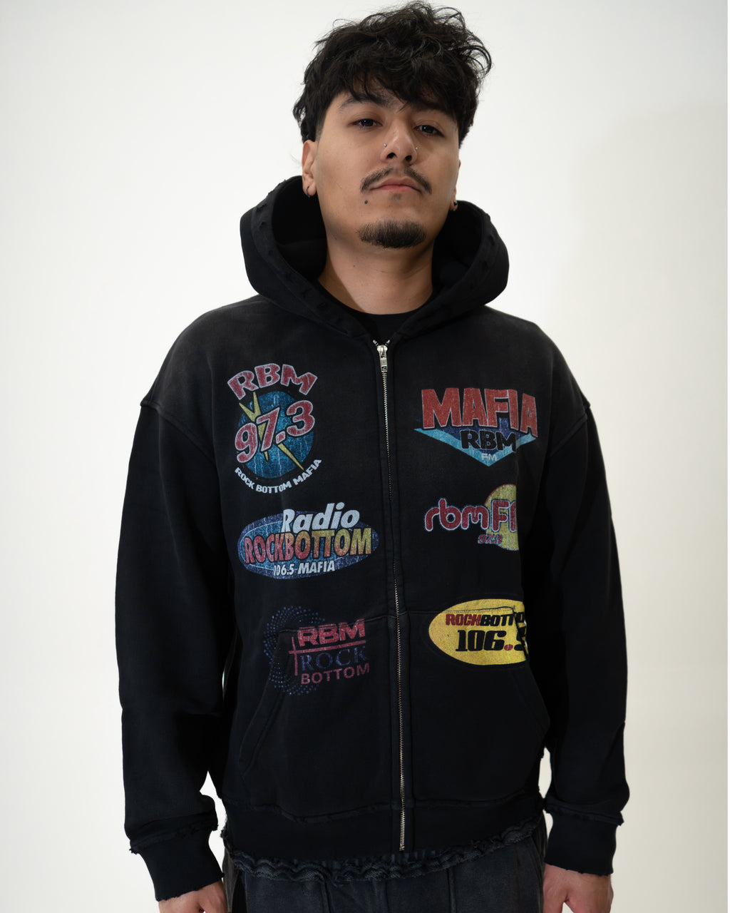 Vintage Radio Station Zip Up