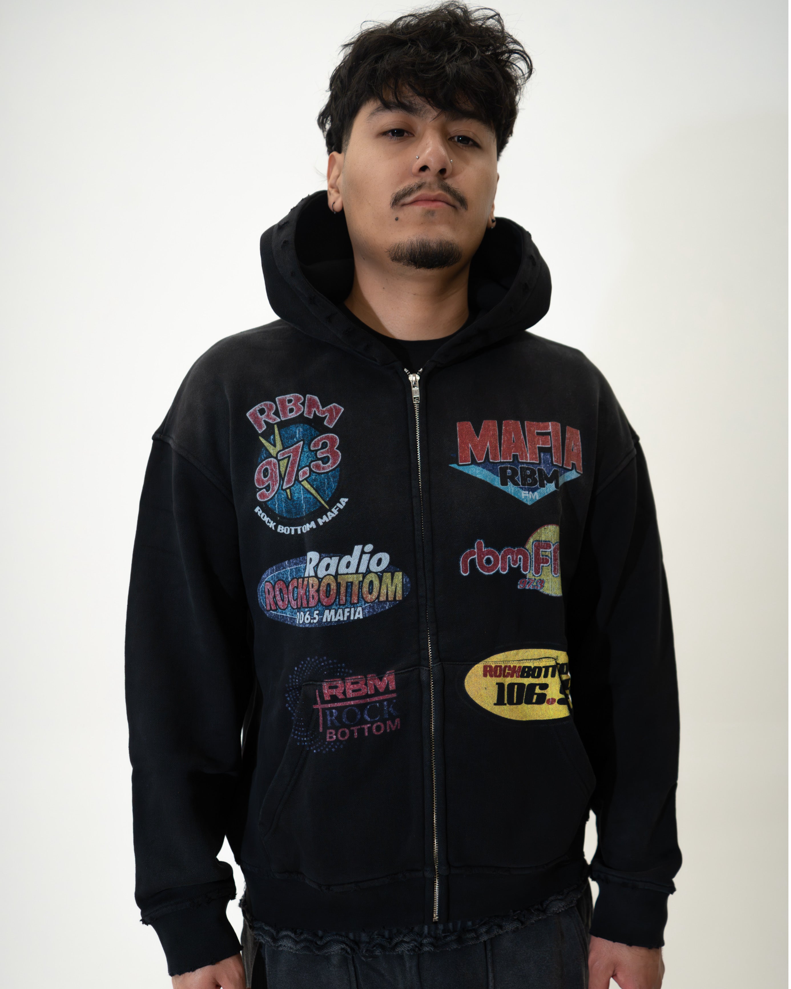 Vintage Radio Station Zip Up