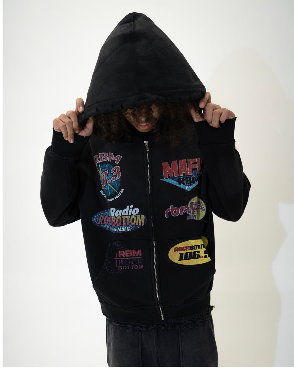 Vintage Radio Station Zip Up